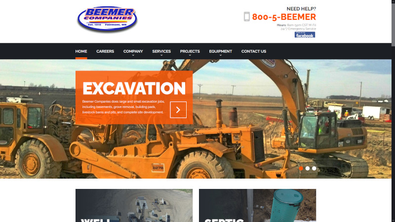Beemer Companies website screenshot