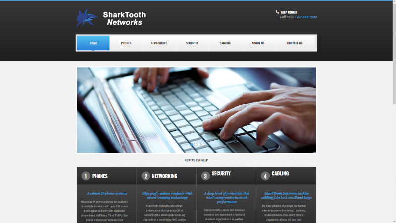 Shark Tooth Networks website screenshot