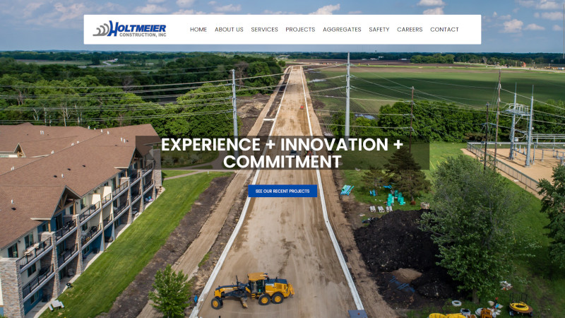 Holtmeier Construction website screenshot